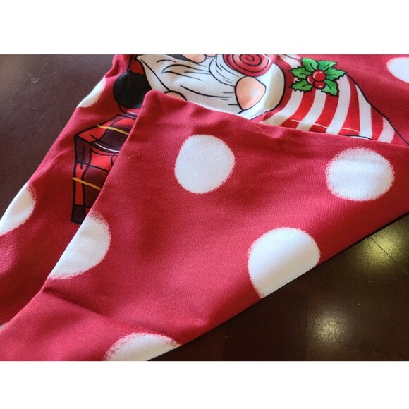 Christmas Throw Pillow Cover Soft Red Holiday Decorative Accent Case Gnome Decor - Picture 7 of 8